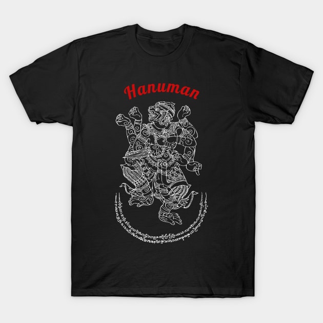 Thailand Hanuman Spiritual T-Shirt T-Shirt by VintCam